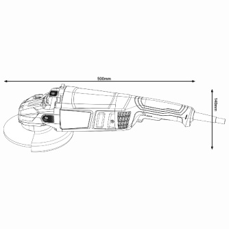 Купить УШМ BOSCH GWS 2200-230 RSP   0.601.8C1.320 фото №3