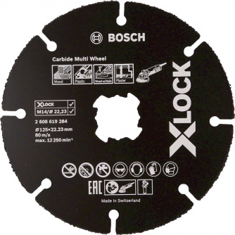 Купить Диск абразивный BOSCH X-LOCK 125*1,0*22.2 по дереву     2.608.619.284 фото №1